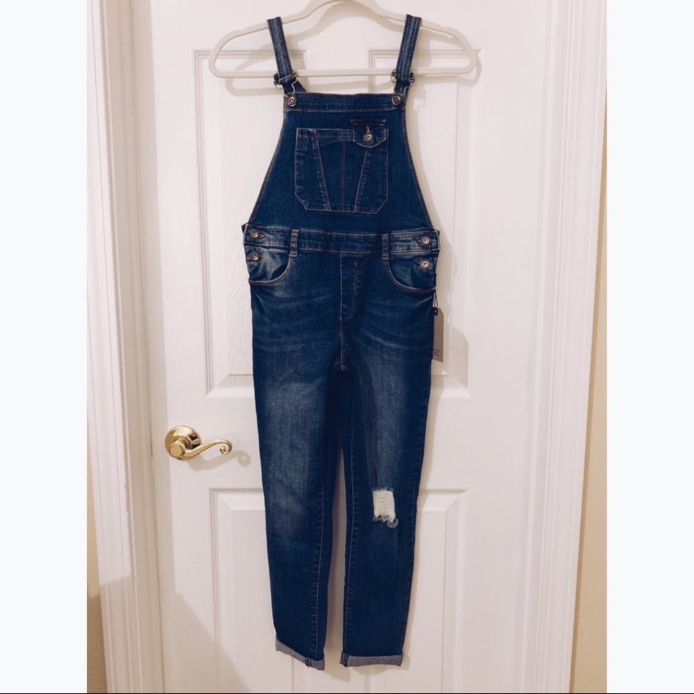 Zara Girls Denim Overalls